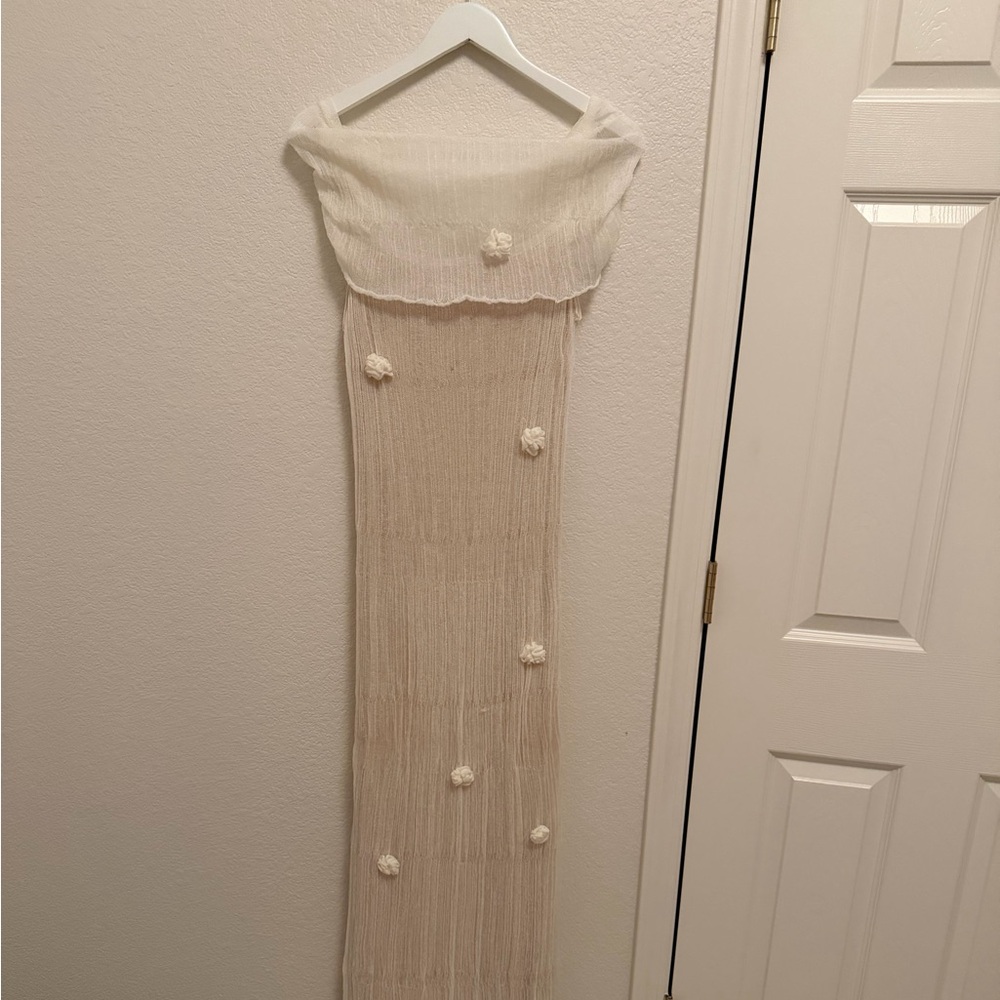 Meshki Cream Knit Brynn dress